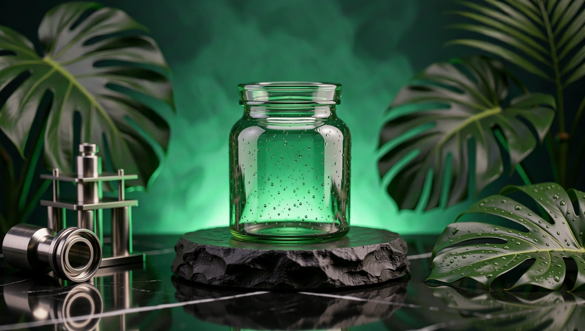 Premium botanical formulation bottle
